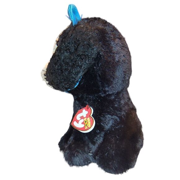 Ty Beanie Boos Tracey the Dog,  8 1/2 inches,  black and white - Picture 3 of 6